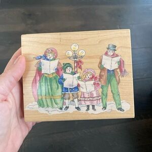 Victorian Carolers #80062 Stamps Happen Rubber Stamp Large